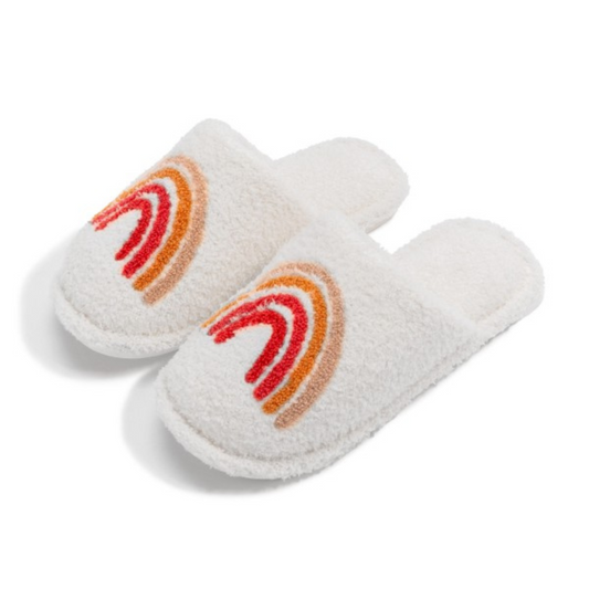 Rainbow Dreams Plush Slippers