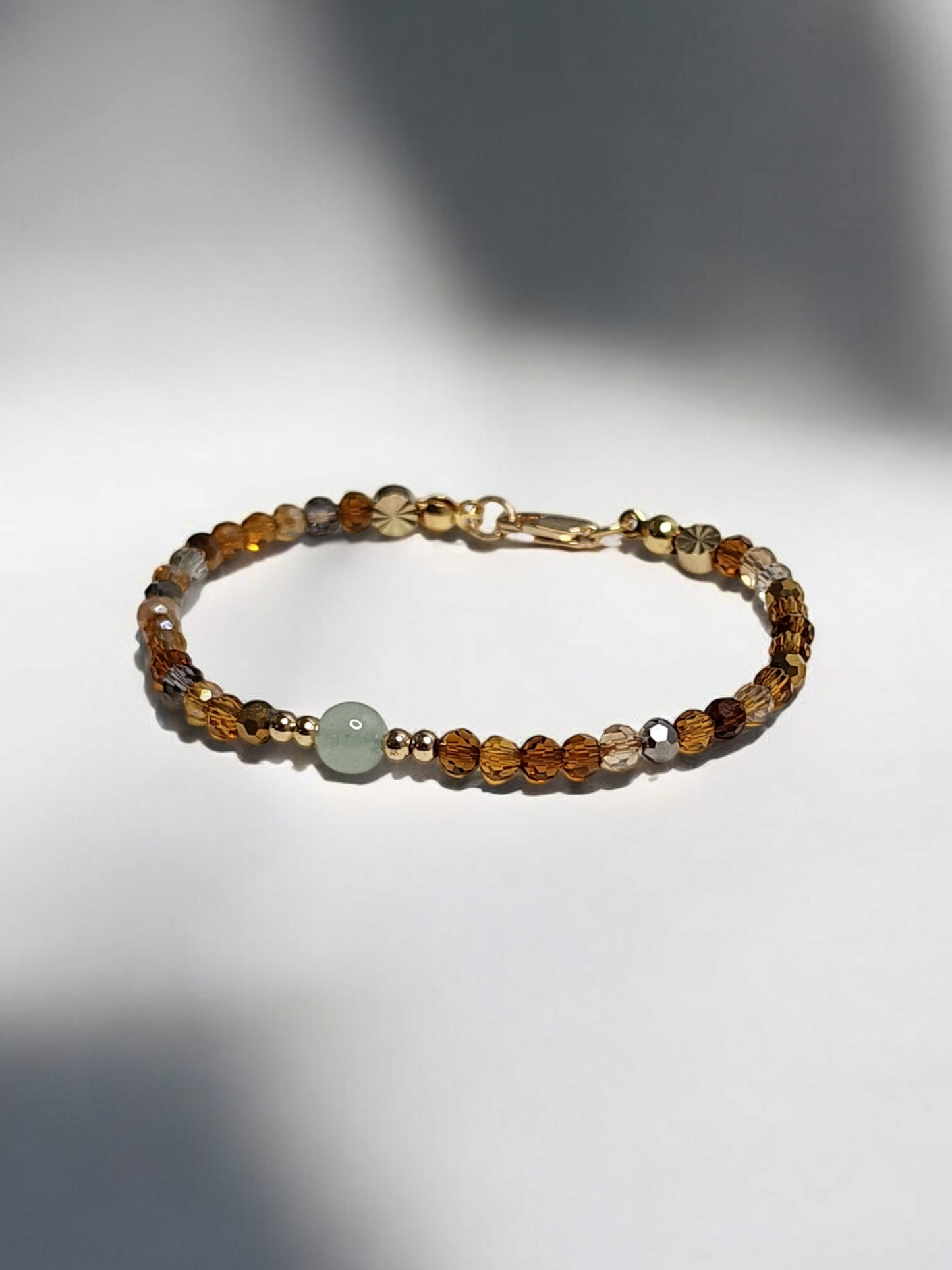 Dainty Aventurine Bead Bracelet